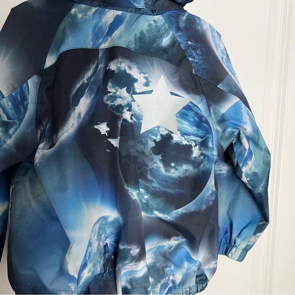 Molo universe windbreaker kids jacket blue size 2 y - Picture 7 of 10